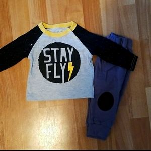 0-3mo Shirt & Pant Set